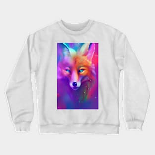 Colorful Fox Crewneck Sweatshirt